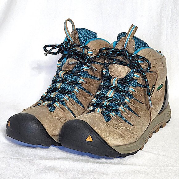 Keen mocha brown leather hiking boots - Picture 1 of 12